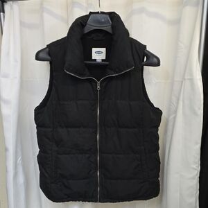 Old Navy Black Quilted Vest